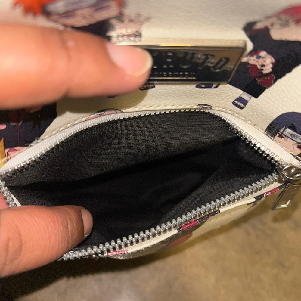 Naruto mini backpack - white Chini character vegan leather